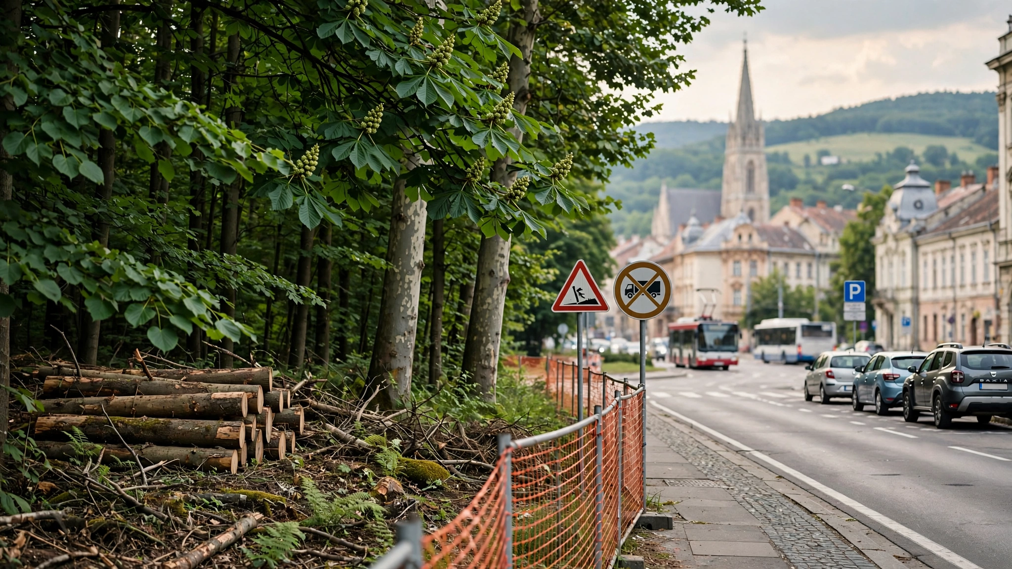 Pădure în județul Maramureș, în zona dosarului de exploatare forestieră aflat pe rolul instanțelor din Cluj