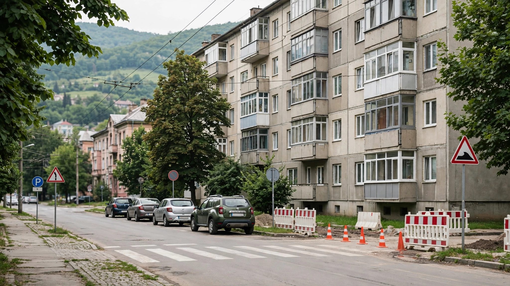 Bloc de locuințe pe strada Ștefan Mora, în cartierul Grigorescu din Cluj-Napoca