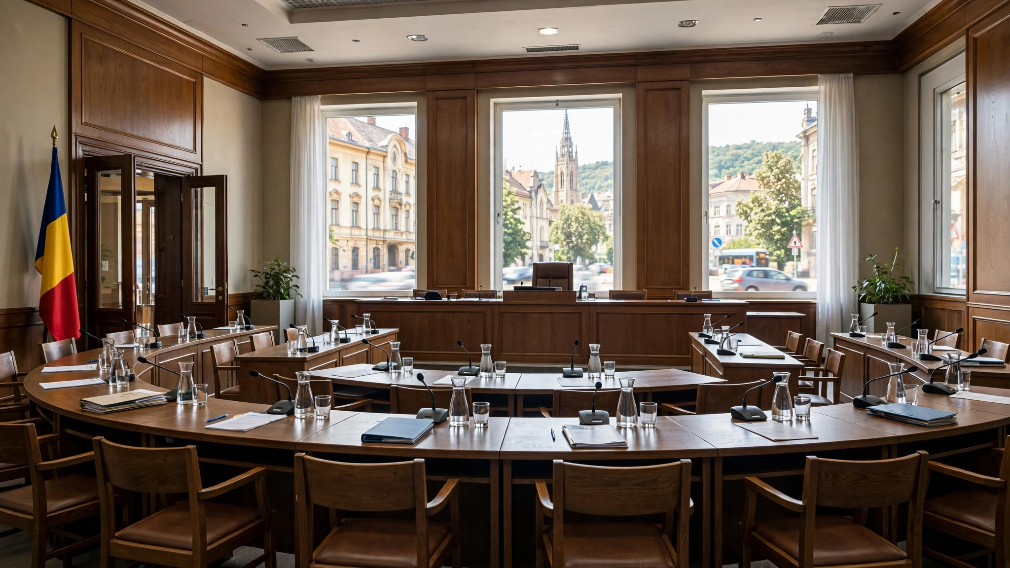 Sala de ședințe a Consiliului Local Cluj-Napoca