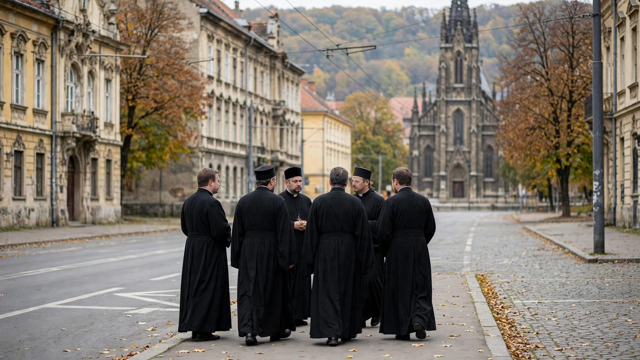 Preoți participanți la conferința pastoral-misionară de toamnă din Arhiepiscopia Vadului, Feleacului și Clujului