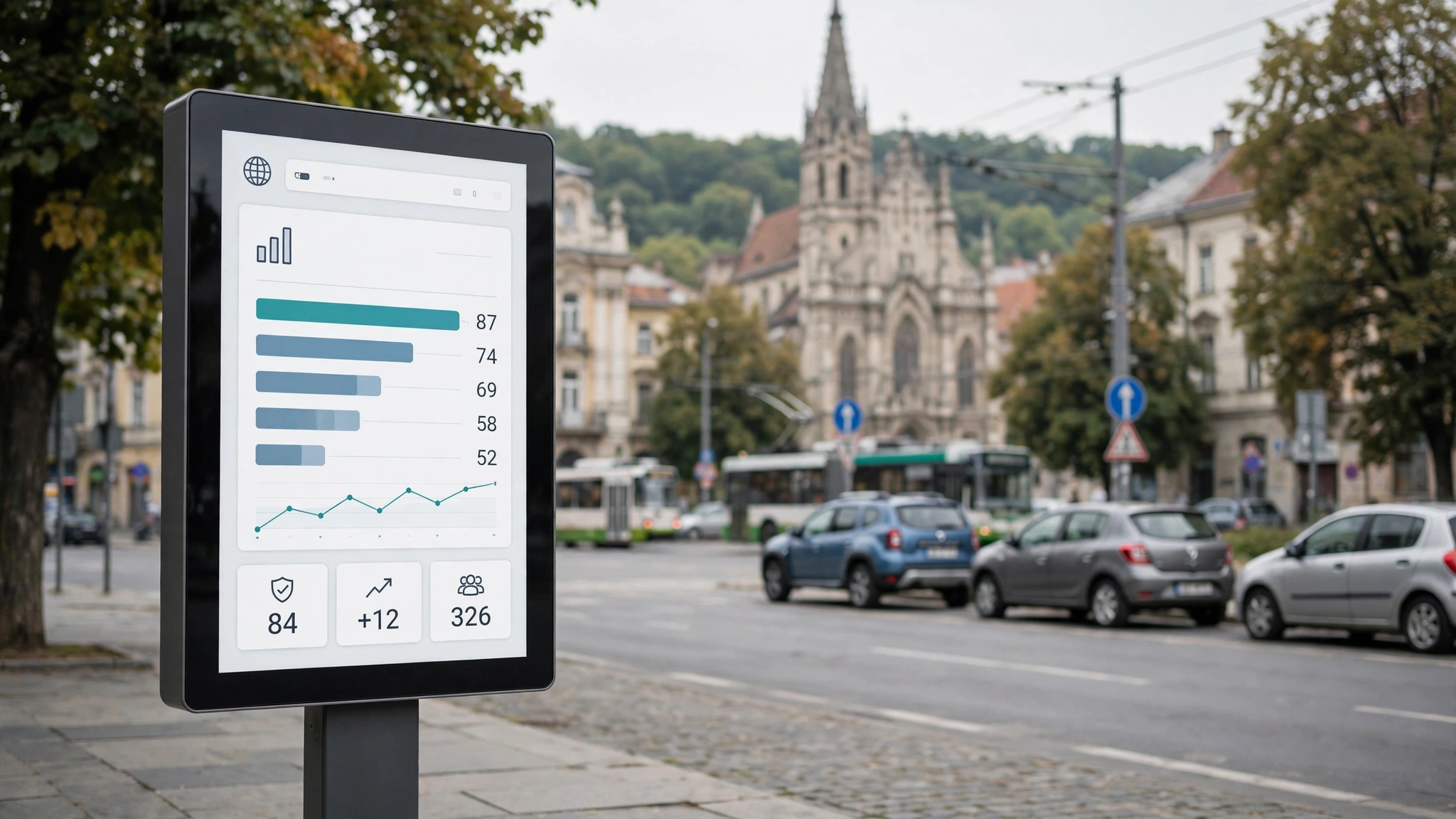 Interfața platformei orase-digitale.ro cu clasamentul digitalizării administrațiilor locale din România