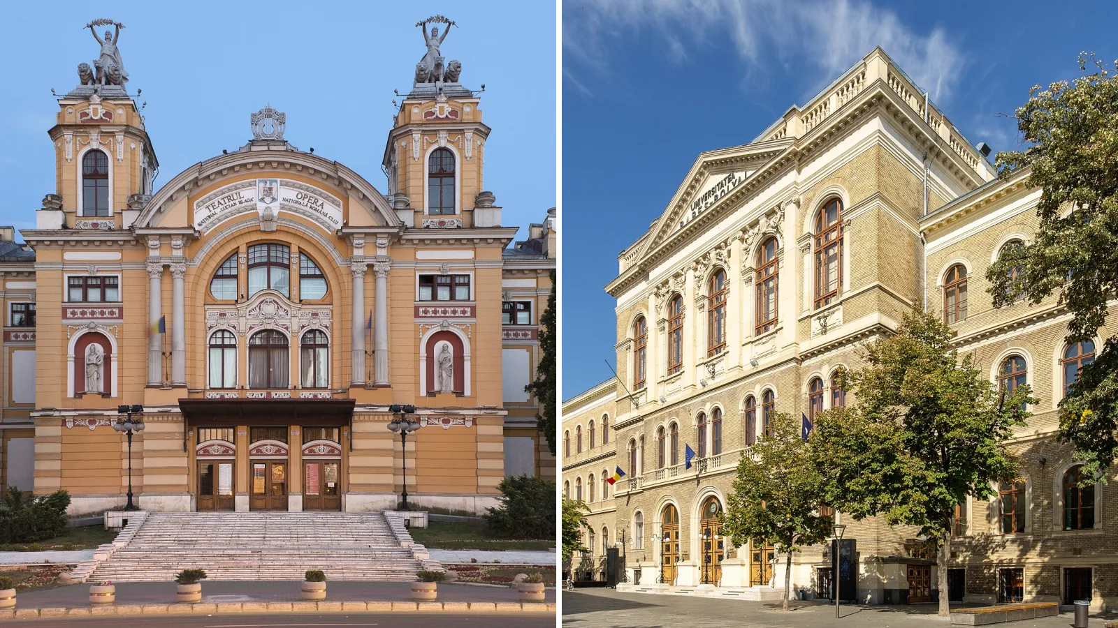 Teatrul Național din Cluj, Universitatea Babeș-Bolyai — fotografii ilustrative