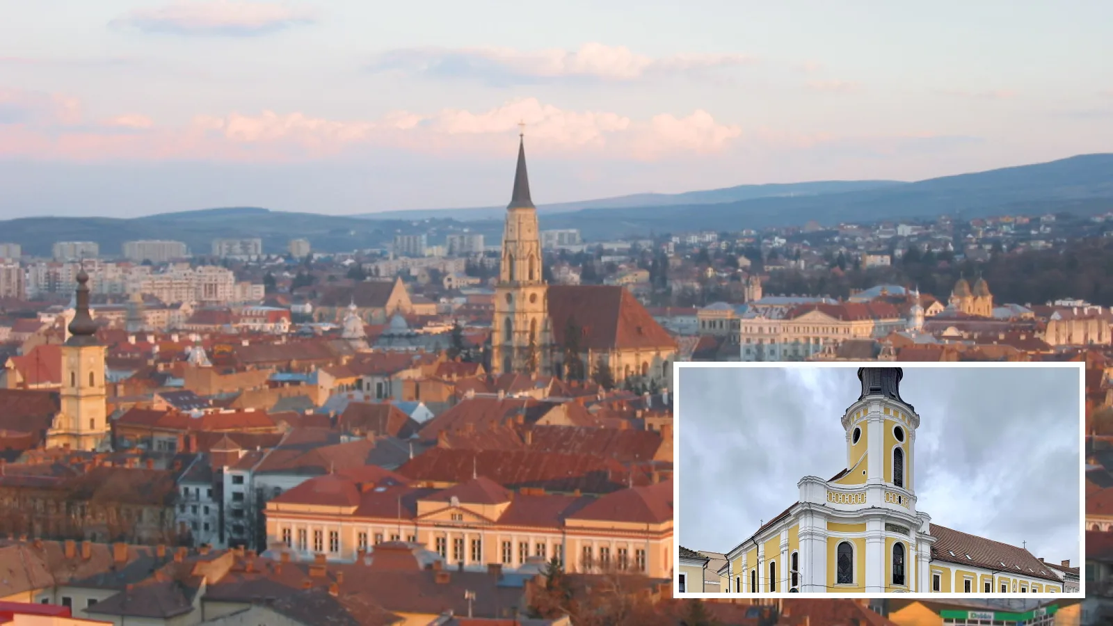 Cluj-Napoca, Biserica mănăstirii minorite, azi catedrala greco-catolică — fotografii ilustrative