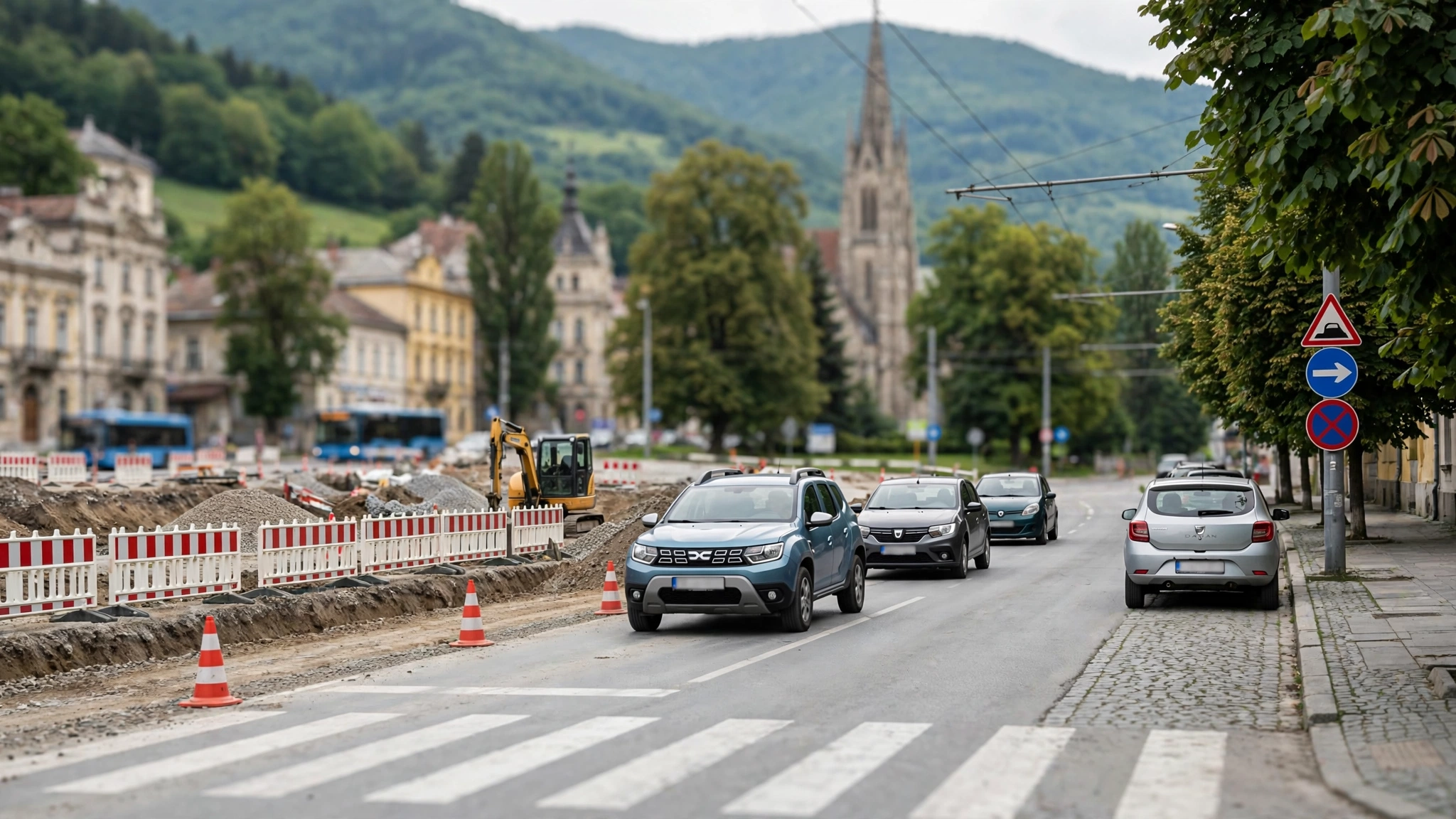 Lucrări de modernizare pe drumul montan dintre Padiș și Ic Ponor, în Munții Apuseni