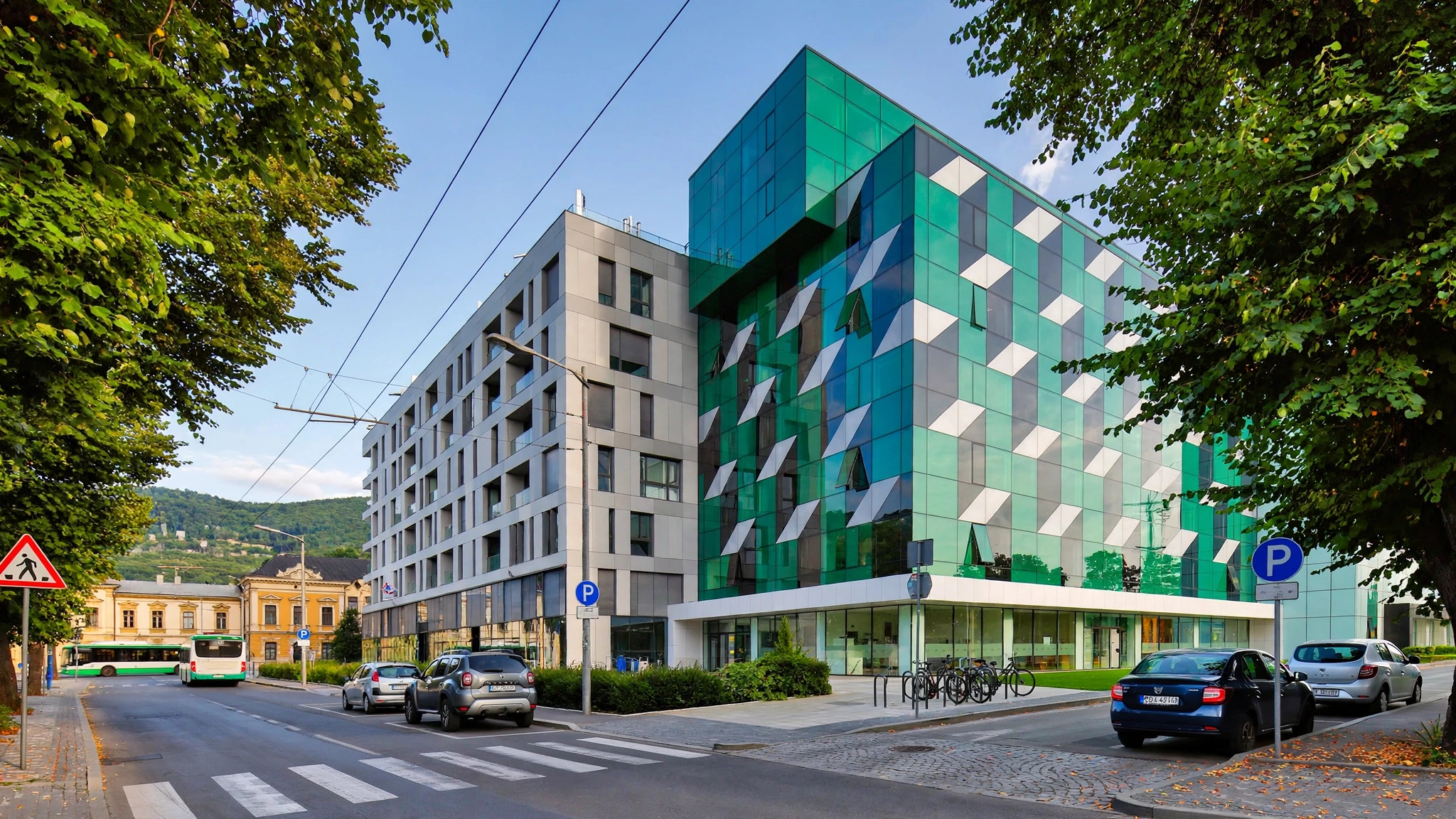 Clădirile Cluj Business Campus din Cluj-Napoca, fostul amplasament al fabricii Feleacul