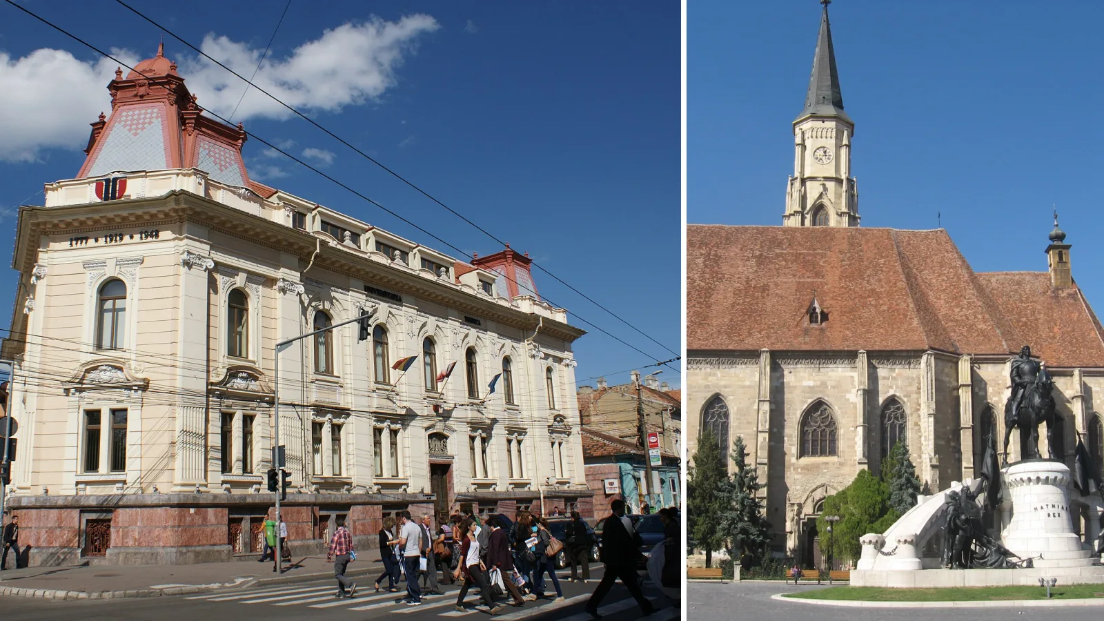 Universitatea Tehnică Cluj-Napoca, Piața Unirii din Cluj — fotografii ilustrative
