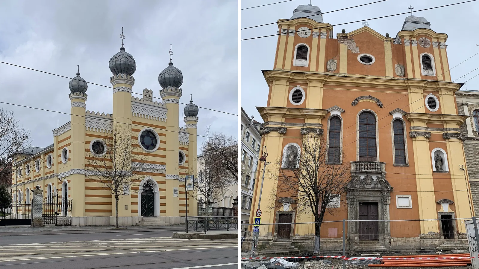 Sinagoga Neologă din Cluj, Biserica Piariștilor din Cluj — fotografii ilustrative