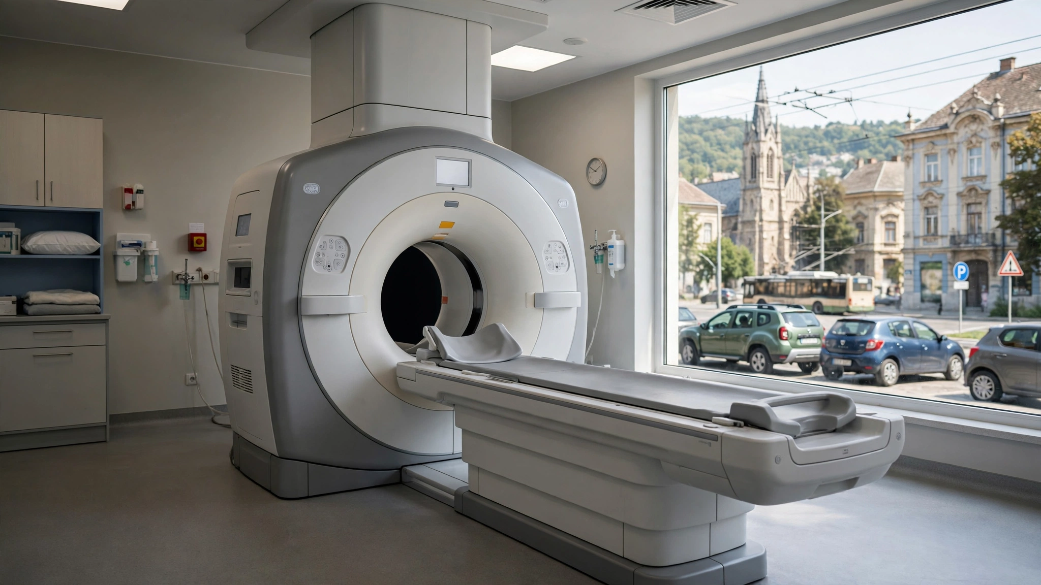 Aparat RMN într-un cabinet de imagistică medicală