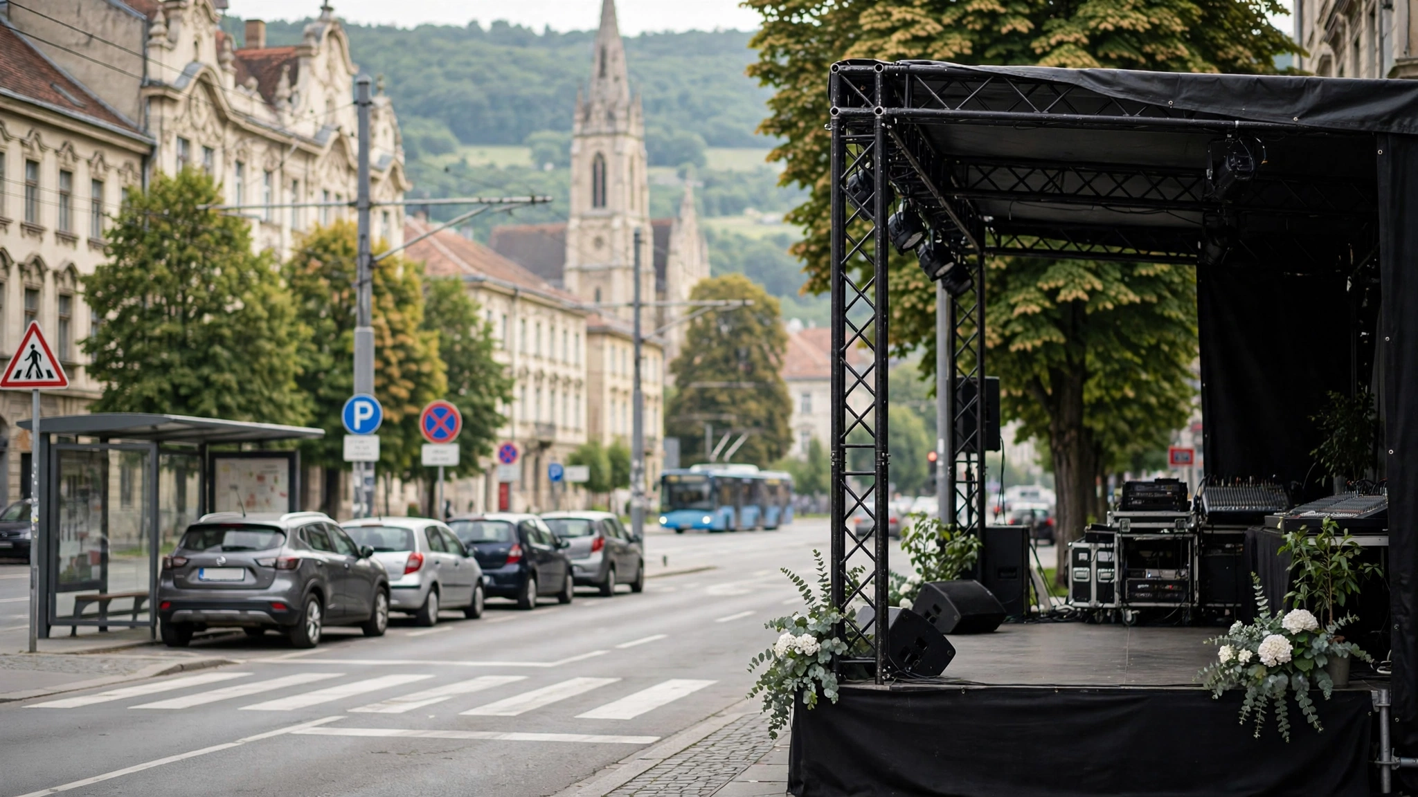 Scenă de spectacol la Stația Teatru Muzical din Cluj-Napoca