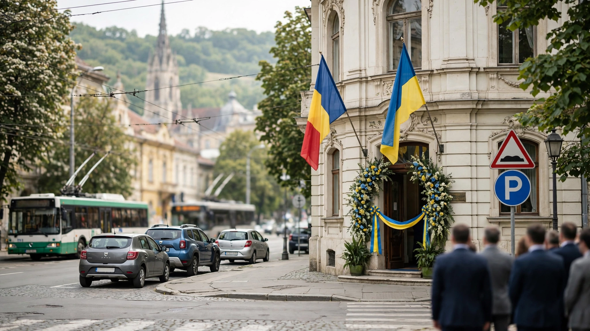Ceremonia de deschidere a Consulatului Onorific al Ucrainei la Apahida, lângă Cluj-Napoca