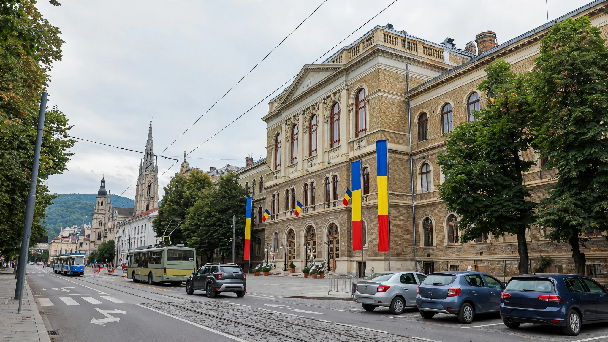Sala Aula Magna a Universității Babeș-Bolyai din Cluj-Napoca, locul ceremoniei de deschidere a Zilelor Academice Clujene
