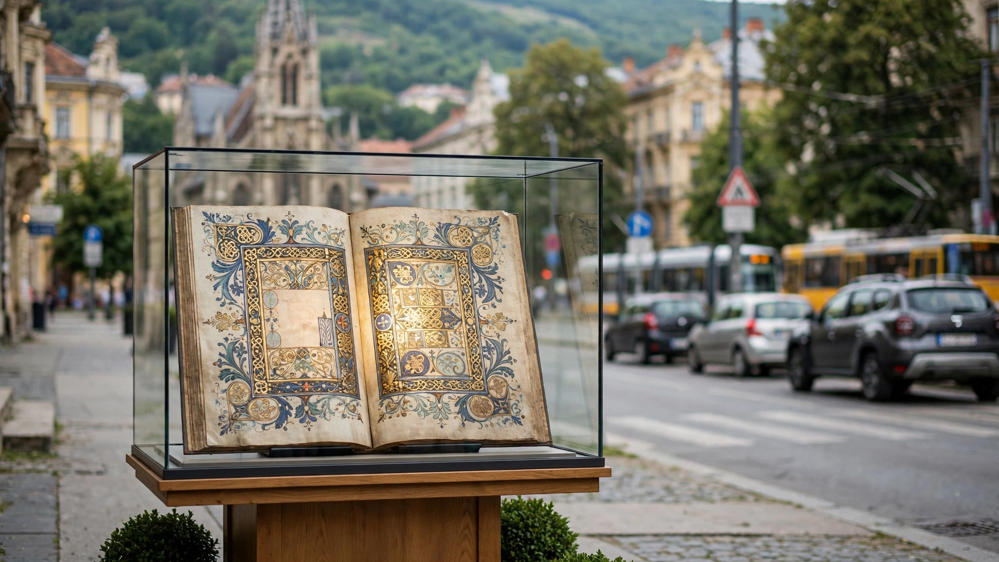 Manuscris bizantin iluminat expus în cadrul Simpozionului Internațional Zilele Artei Bizantine de la Cluj-Napoca